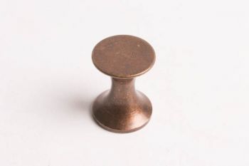 Vintage meubelknop brons antiek voor keuken en meubel rond 16mm