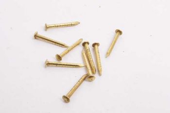Nagels messing massief bolkop 1.5 x 15mm per 200 gram