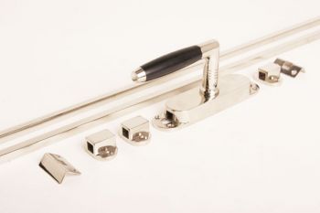 Krukespagnolet tonmodel blinkend nikkel met stangen