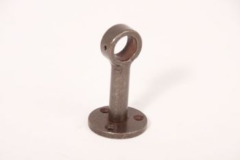 Muur- of plafondsteun voor 20mm buis in roest 50mm voet
