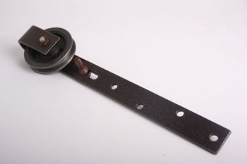 Hangrollen set voor schuifdeuren 90mm roest per twee