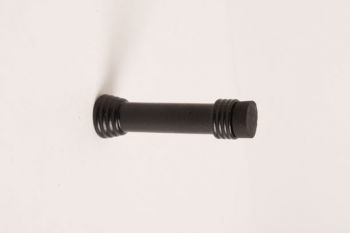 Deurstopper zwart 22mm voor muur montage 95mm lang