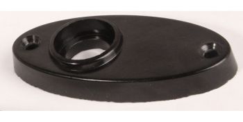 Losse rozet bakeliet zwart voor bakelieten deurkruk