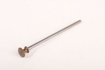 Raampen 5mm met ronde platte knop brons antiek 15mm