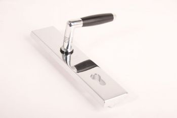 Langschild tonmodel SKG*** cilinder 72mm of 92mm chroom/bakeliet