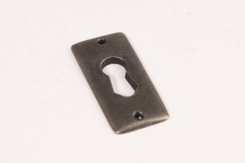 Sleutelplaat rechthoekig 20x45mm zilver antiek