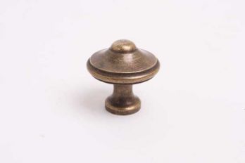 Klassieke knop brons antiek voor meubel en keuken rond 25mm