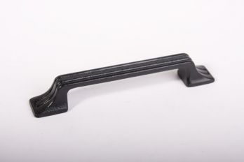 Greep gietijzer 128mm zwart