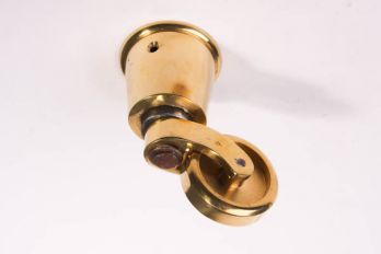 Klassiek wiel voor meubelpoten messing polijst rond 38mm/75mm