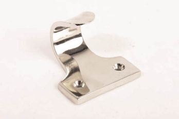 Schuifraamgreep klassiek blinkend nikkel 49mm