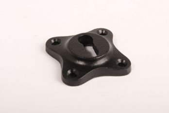 Sleutelrozet 37mm gietijzer zwart jaren 20