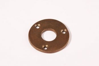 Rozet brons antiek rond 40mm voor deurkruk