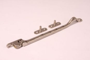 Raamuitzetter voor klapraam en draairaam geborsteld nikkel 260mm - 8mm