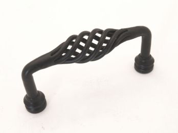 Greep draadgreep ijzer zwart, tinkleur of roest boormaat 96mm