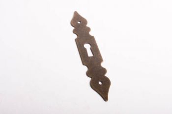 Sleutelplaat brons antiek 25mm klein gat