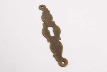 Sleutelplaat brons antiek voor meubeldeurtje of keukendeurtje 23mm breed
