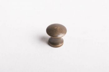 Klein secretaire knopje klassiek brons antiek rond 10mm