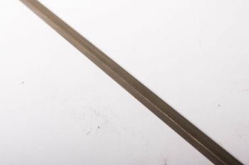 Brons antieke, vierkante staf massief messing vierkant 4mm, 5mm of 6mm - 1 meter lang