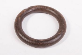 Dikke ijzeren ring roest, tinkleur of onbehandeld ijzer 40mm - 6mm dik per 4 stuks