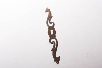 Sleutelplaat klassiek ijzer roest opengewerkt 160mm rechts