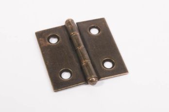 Scharniertje brons antiek gemaakt van ijzer vierkant 30mm x 30mm