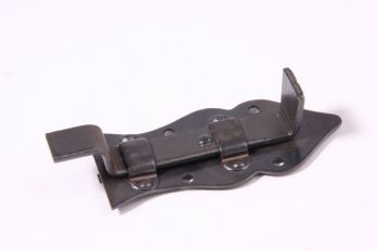 Schuifje zwart/grijs gemaakt van ijzer met bocht 80mm