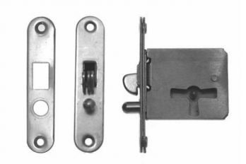 Insteek slot voor roldeur, schuifdeur of deksel 25mm links of rechts