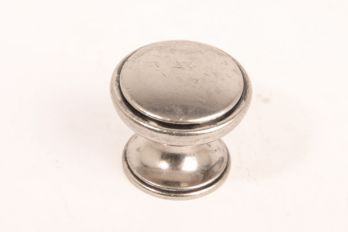 Knopje zilver antiek rond met randje rond 35mm,30mm,25mm of 20mm