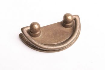 Klassieke greep met losse trekker brons antiek half rond 60mm