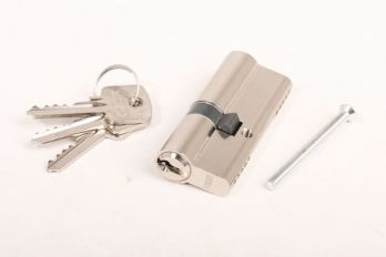 Profiel-Cilinderslot 30/45 nikkel met 3 sleutels