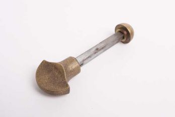 WC sluiting stift met knop in brons antiek, blinkend of geborsteld nikkel