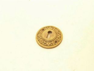 Rozet met sleutelgat brons antiek