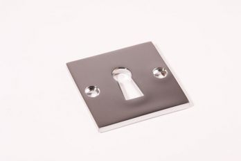 Sleutelrozet Bauhaus blinkend nikkel vierkant 50mm