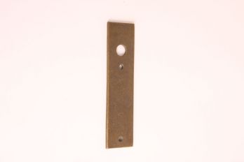 Deurplaat kortschild brons antiek voor opdekdeur 172mm per stuk