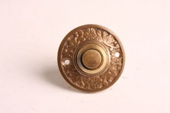 Deurbel-beldrukker klassiek brons antiek 42mm