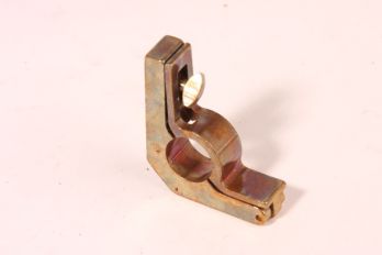 Trap roede houder klapoog 14mm brons antiek